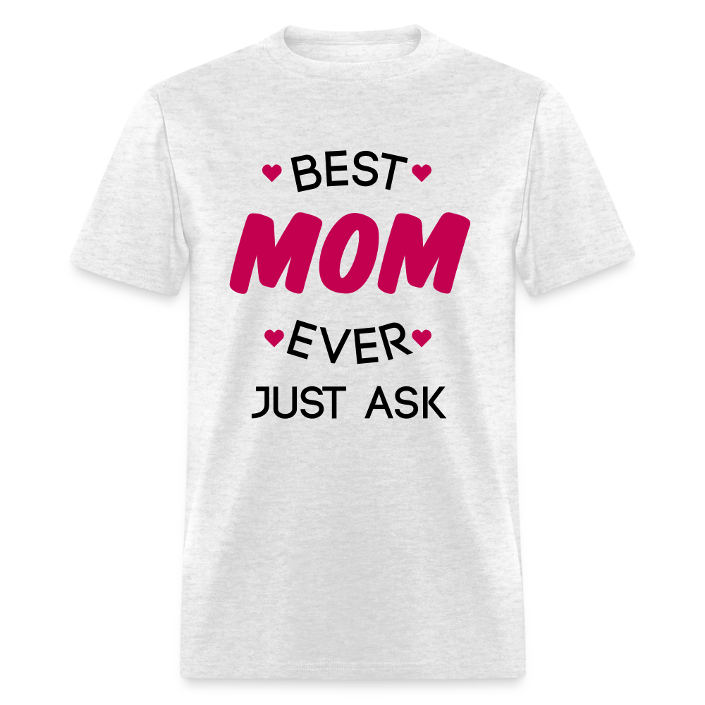 Women's Best Mom Ever Print T Shirt - light heather gray