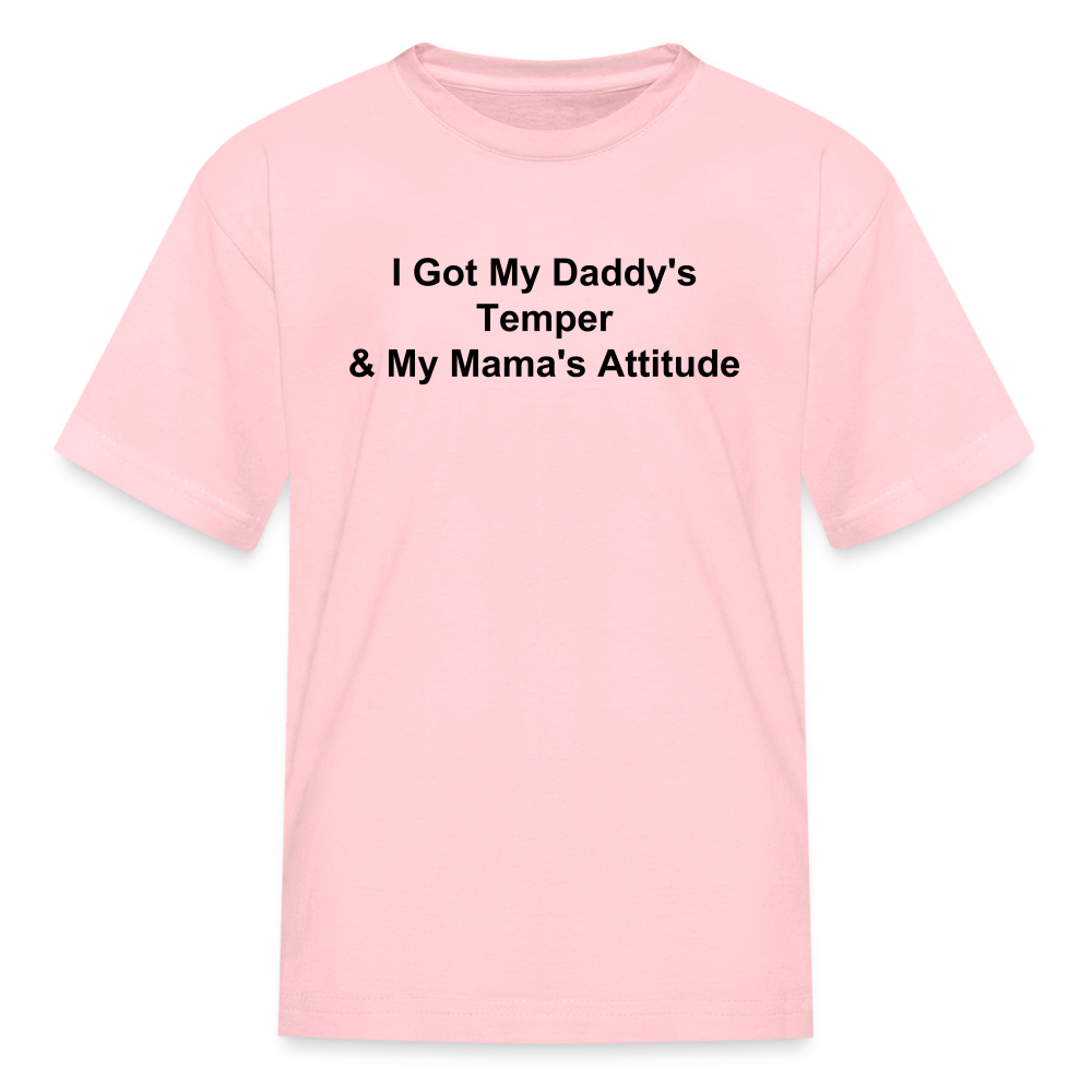 Kids Unisex Attitude Custom T Shirt - pink