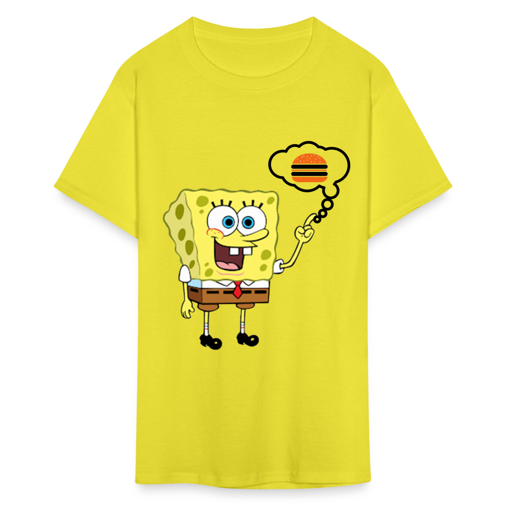 Unisex Classic SpongeBob Custom T Shirt - yellow