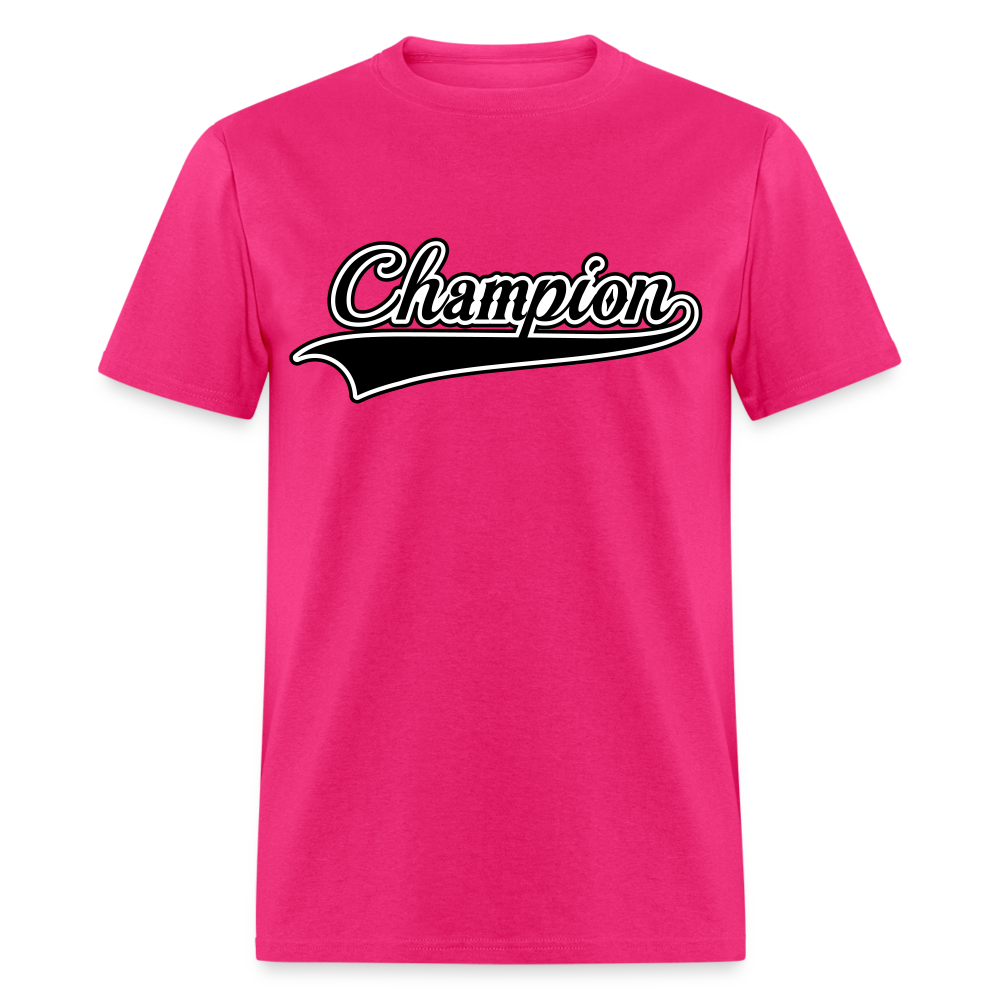 Adult Unisex Regular Fit Champion T Shirt - fuchsia