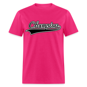 Adult Unisex Regular Fit Champion T Shirt - fuchsia