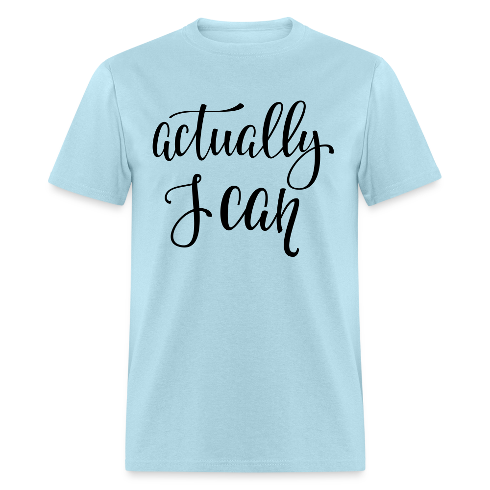 Unisex Classic  I Can Print T Shirt - powder blue