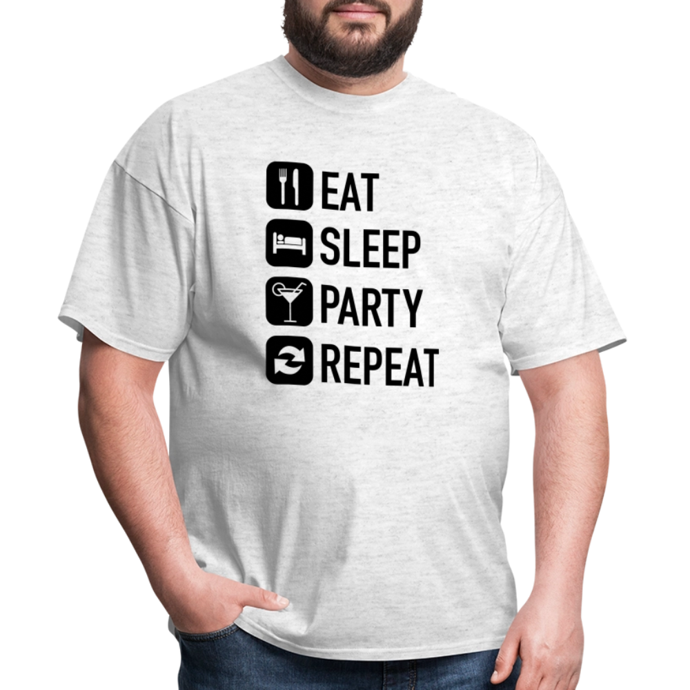 Unisex Classic Custom Party Repeat T Shirt - light heather gray