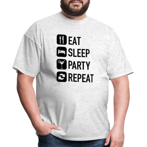 Unisex Classic Custom Party Repeat T Shirt - light heather gray
