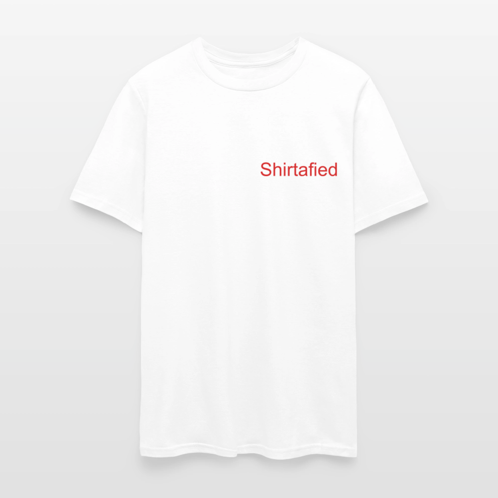 Unisex Shirtafied Print Gildan T Shirt - white