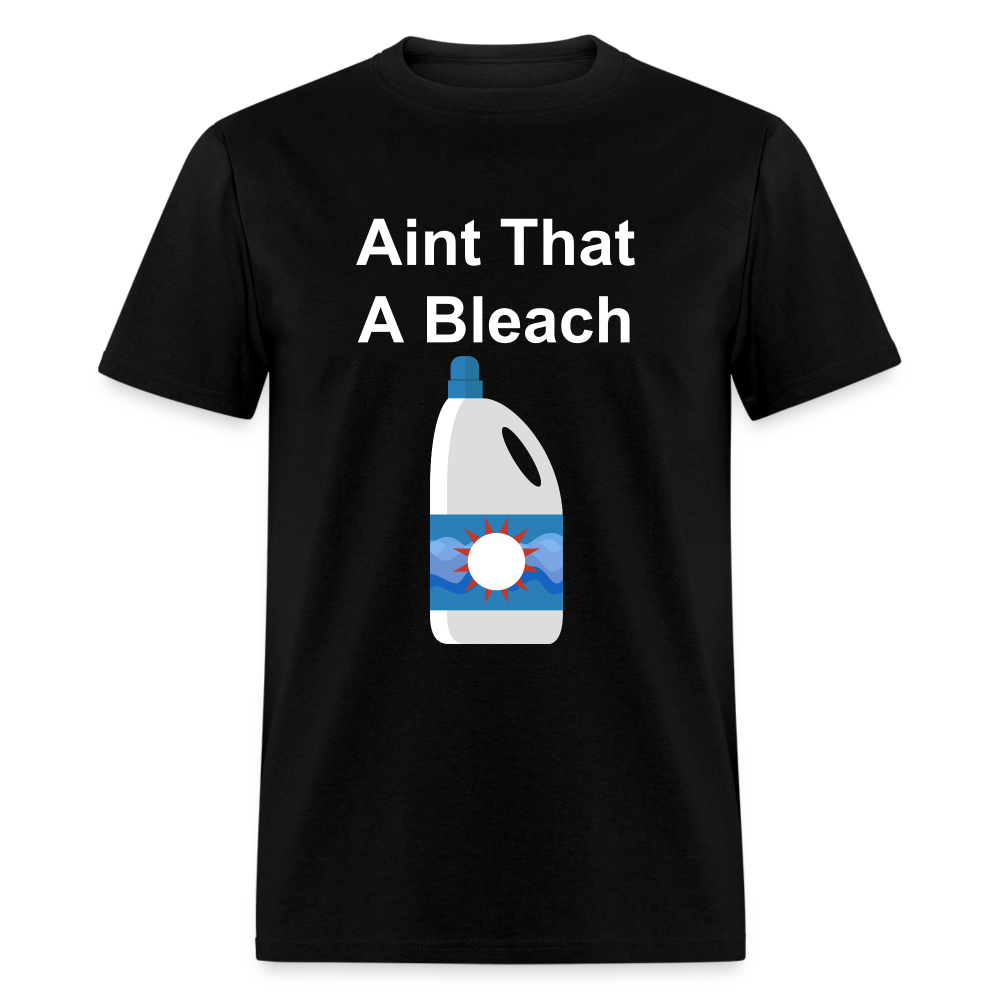 Unisex Bleach Print T Shirt - black