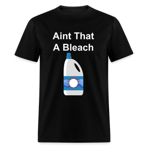 Unisex Bleach Print T Shirt - black