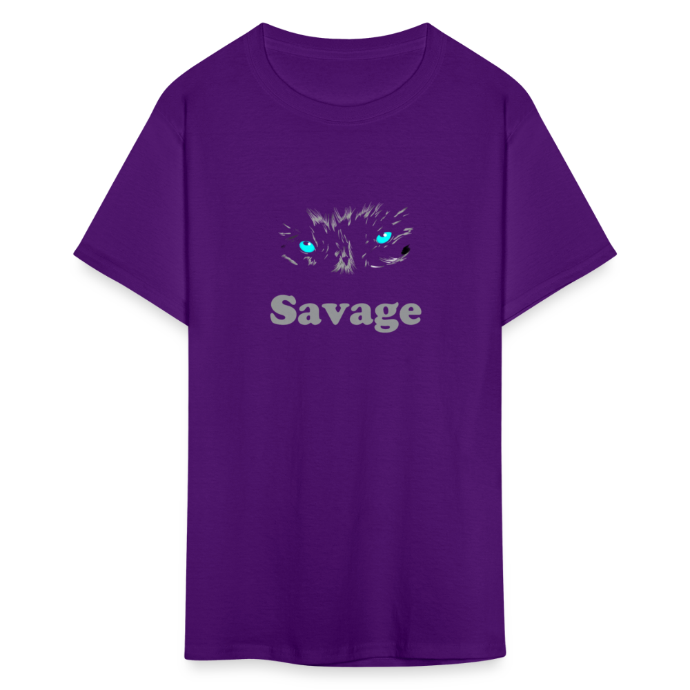 Unisex Savage Print T Shirt - purple