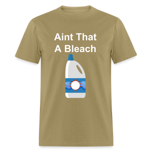 Unisex Bleach Print T Shirt - khaki