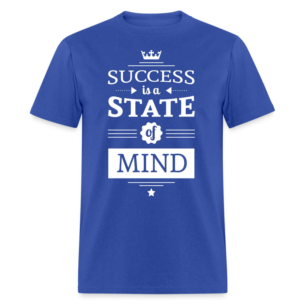 Unisex Success Print T Shirt - royal blue