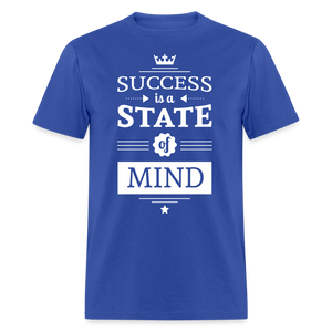 Unisex Success Print T Shirt - royal blue