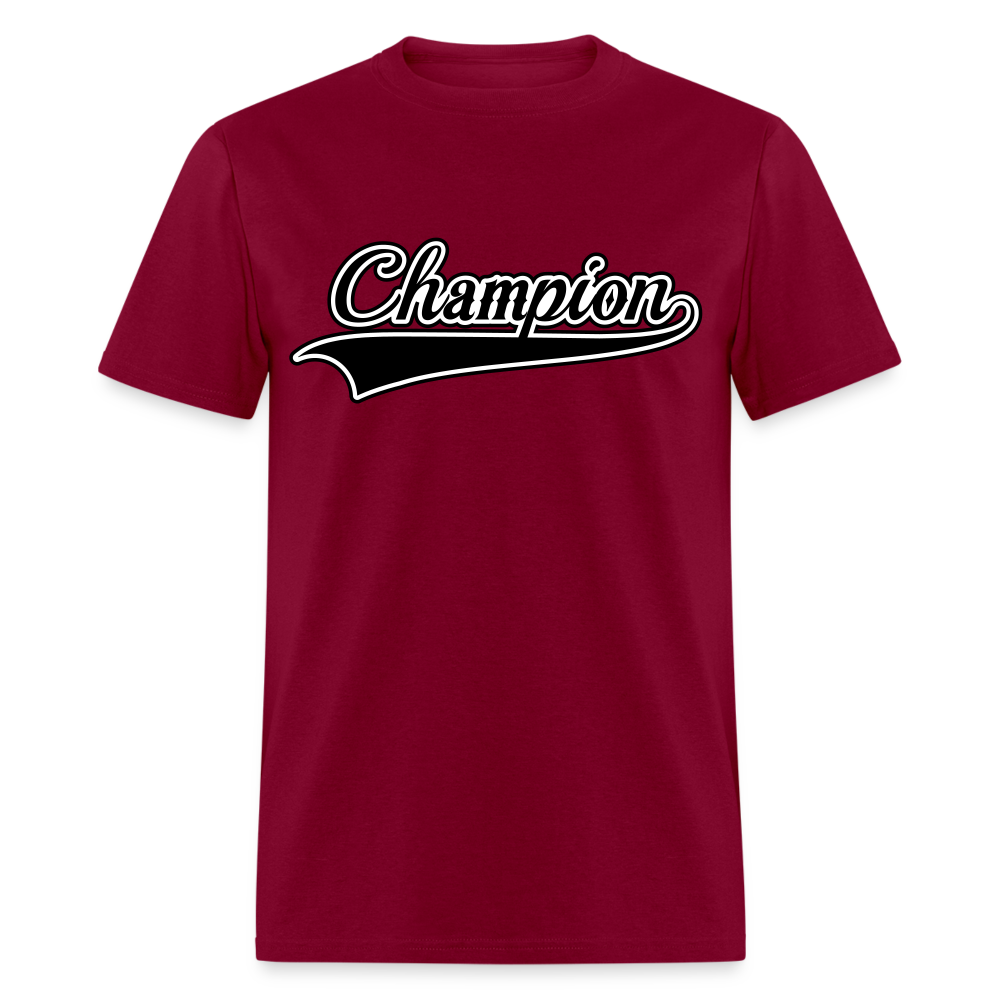 Adult Unisex Regular Fit Champion T Shirt - burgundy