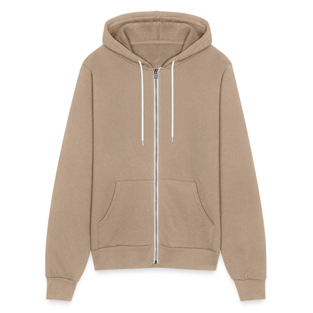 Bella + Canvas Unisex Full Zip Eagles Print Hoodie - tan