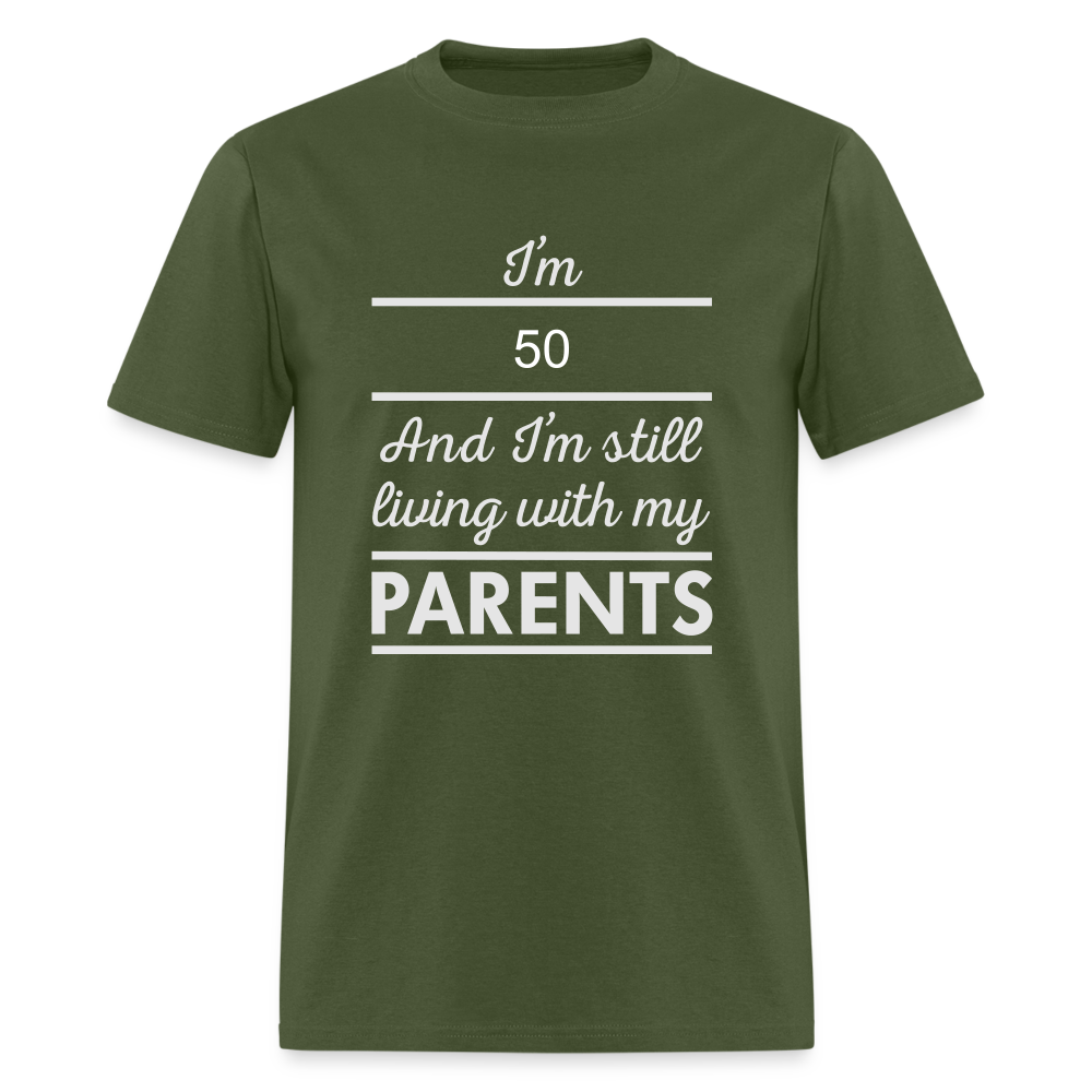 Unisex Classic 50 Print T Shirt - military green