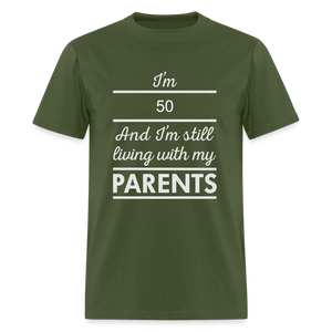 Unisex Classic 50 Print T Shirt - military green