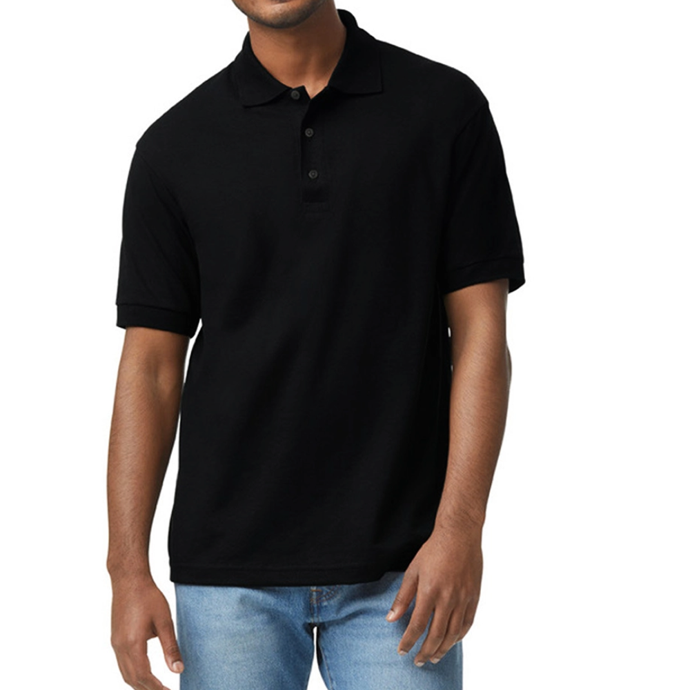 Men's Gildan Unisex 50/50 Jersey Polo - black