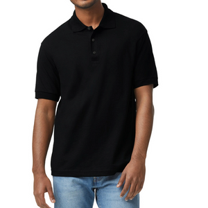Men's Gildan Unisex 50/50 Jersey Polo - black