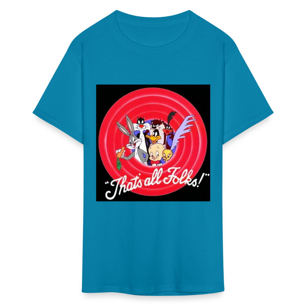 Unisex That's All Print T Shirt - turquoise