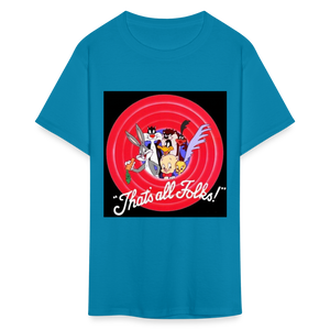 Unisex That's All Print T Shirt - turquoise