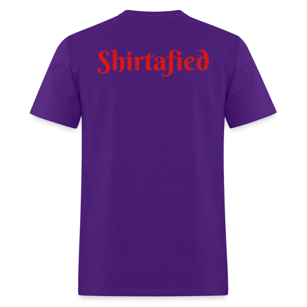 Unisex Shirtafied Print Gildan T Shirt - purple