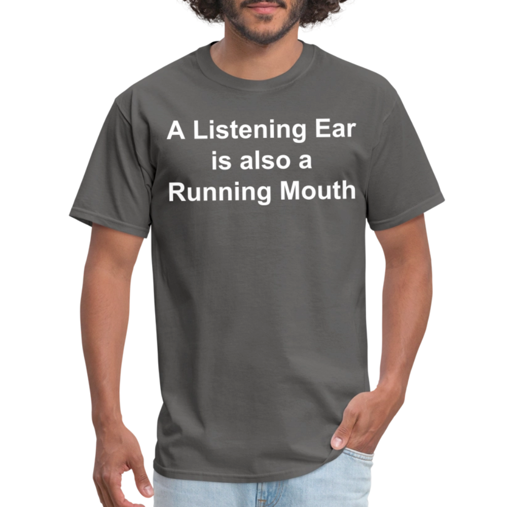 Unisex Classic Custom Running Mouth T Shirt - charcoal