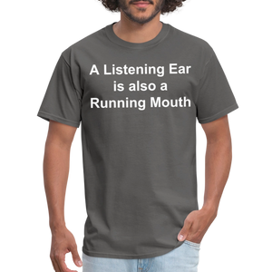 Unisex Classic Custom Running Mouth T Shirt - charcoal