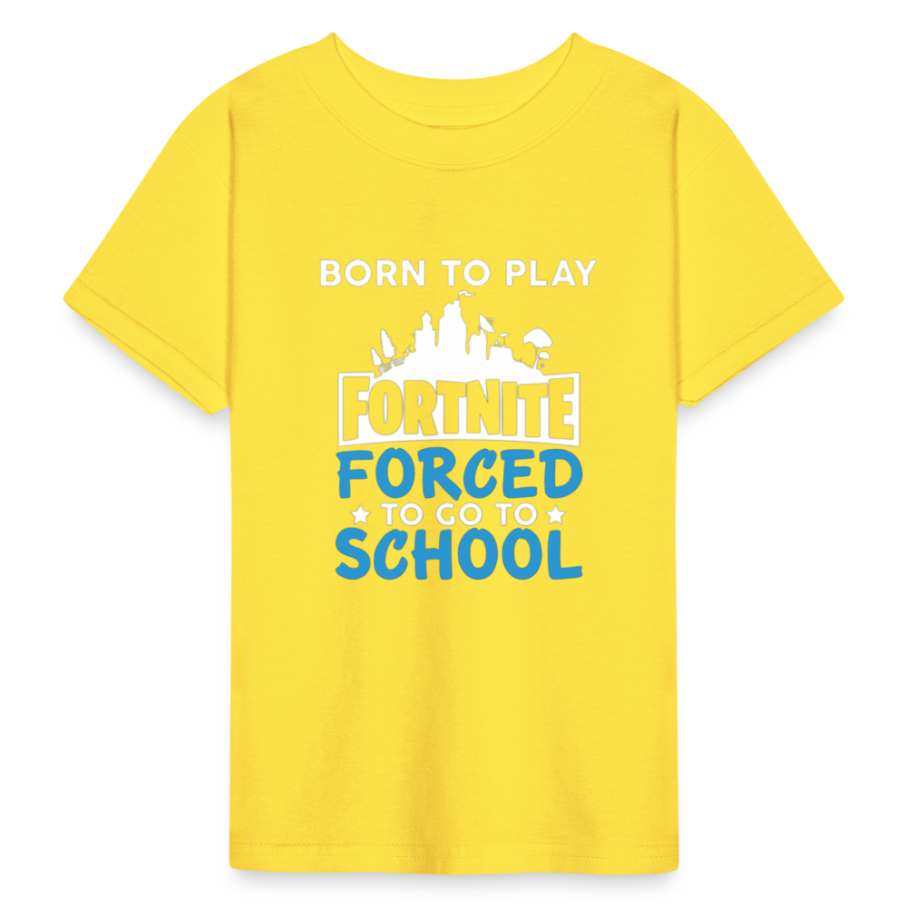 Boys Youth Hanes Tagless Fortnite T Shirt - yellow