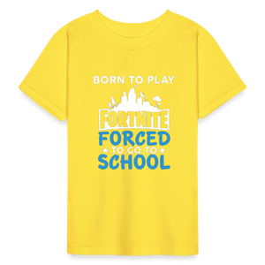 Boys Youth Hanes Tagless Fortnite T Shirt - yellow