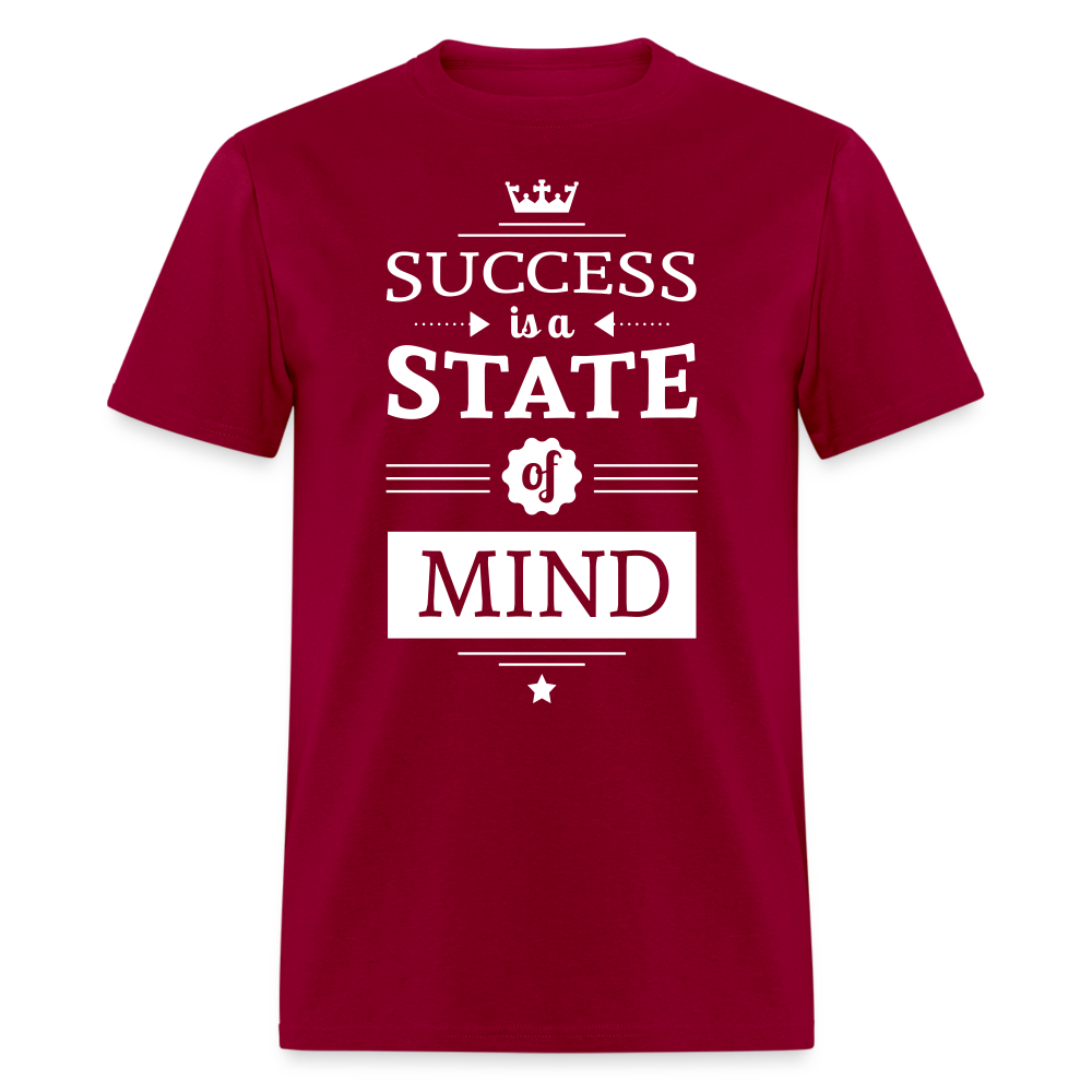 Unisex Success Print T Shirt - dark red