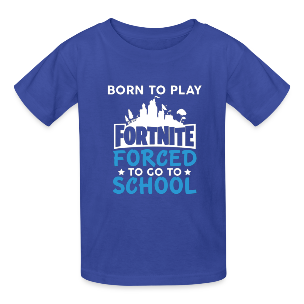 Boys Youth Hanes Tagless Fortnite T Shirt - royal blue