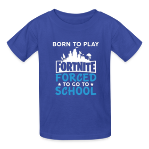 Boys Youth Hanes Tagless Fortnite T Shirt - royal blue