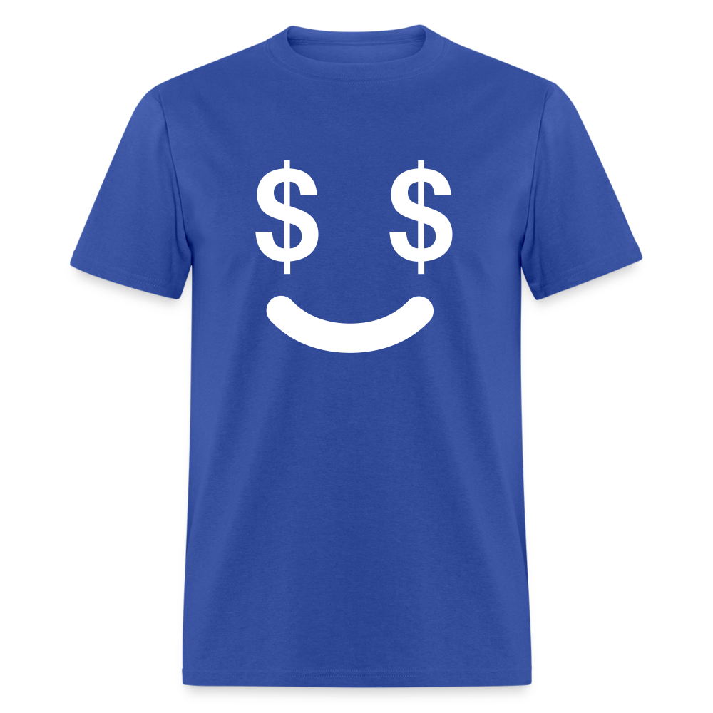 Unisex  Money Face Print T Shirt - royal blue