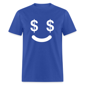 Unisex  Money Face Print T Shirt - royal blue