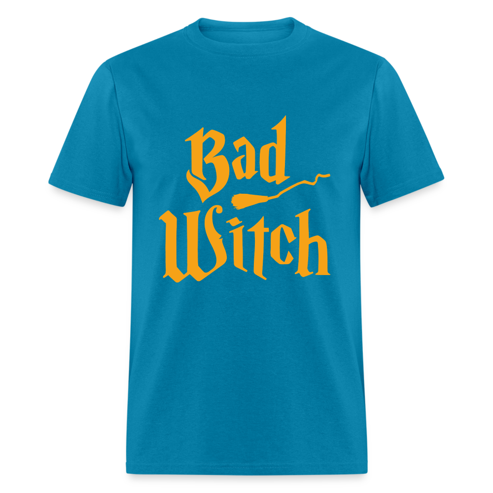 Women's Classic Halloween Print T Shirt - turquoise