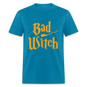 Women's Classic Halloween Print T Shirt - turquoise