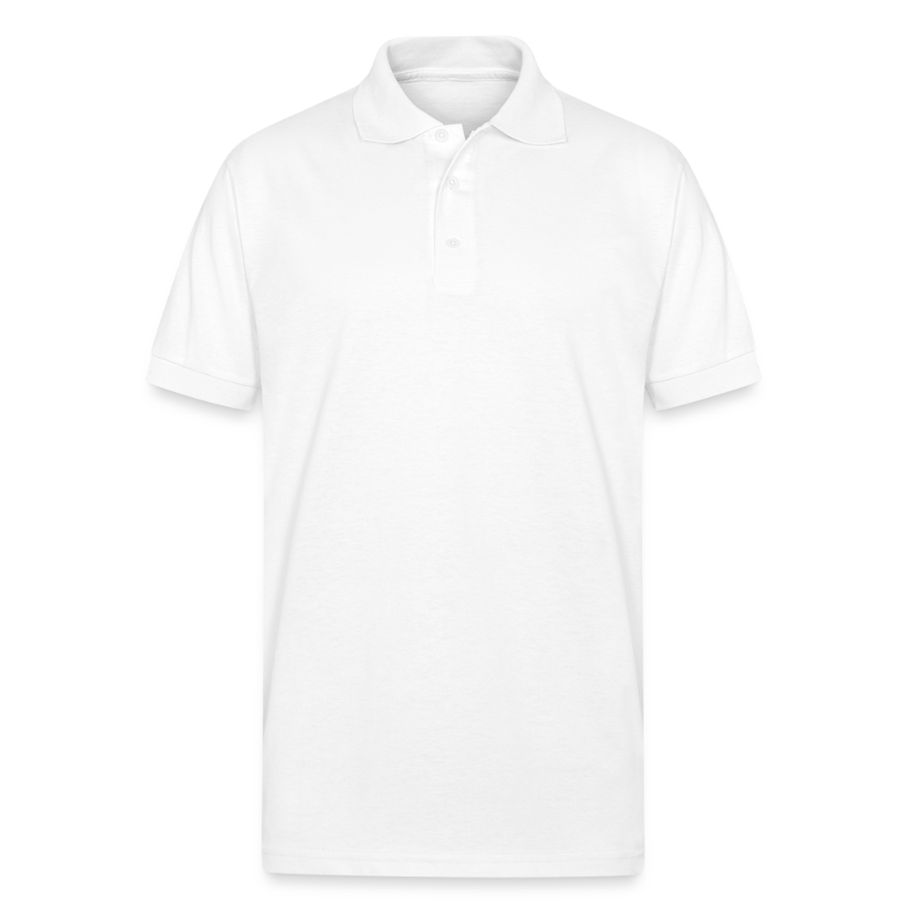 Men's Gildan Unisex 50/50 Jersey Polo - white