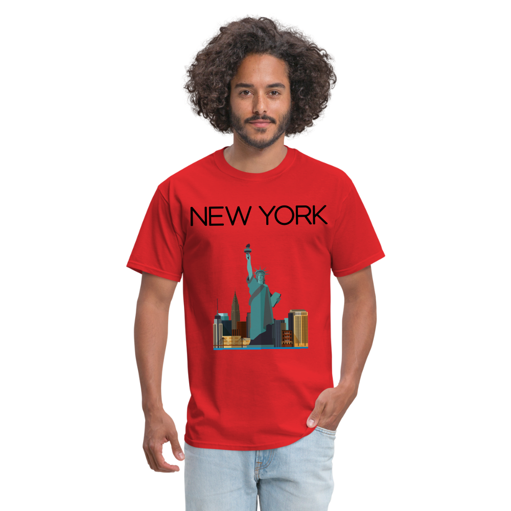 Unisex Classic  New York T Shirt - red