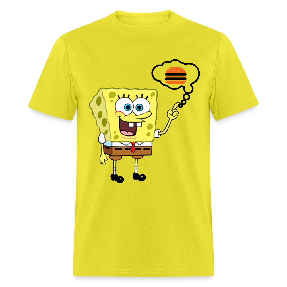 Unisex Classic SpongeBob Custom T Shirt - yellow