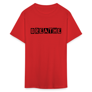 Unisex Breathe Print T Shirt - red