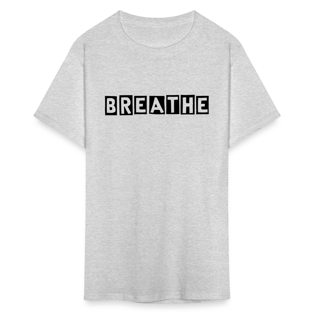 Unisex Breathe Print T Shirt - heather gray