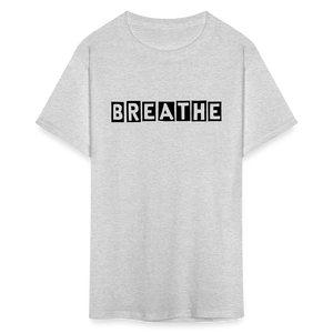 Unisex Breathe Print T Shirt - heather gray