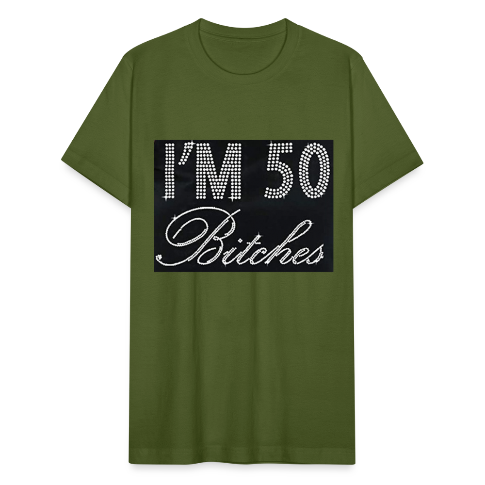 Unisex Jersey by Bella + Canvas 50 Print T Shirt - olive