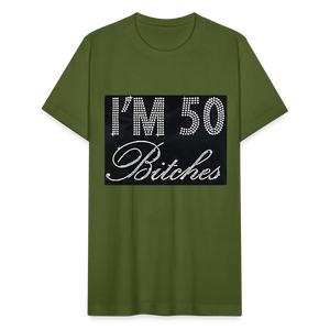 Unisex Jersey by Bella + Canvas 50 Print T Shirt - olive