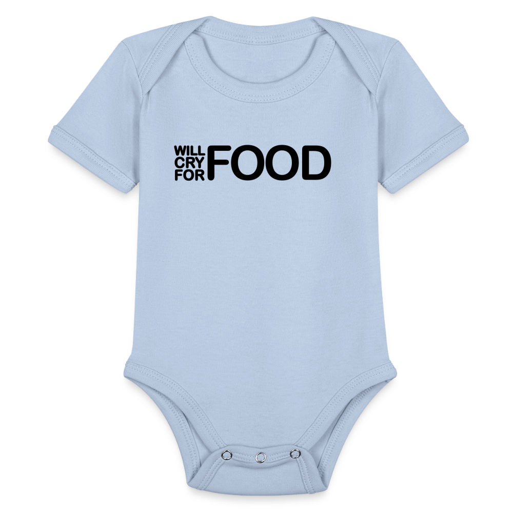 Babies Unisex Short Sleeve Baby Bodysuit - sky