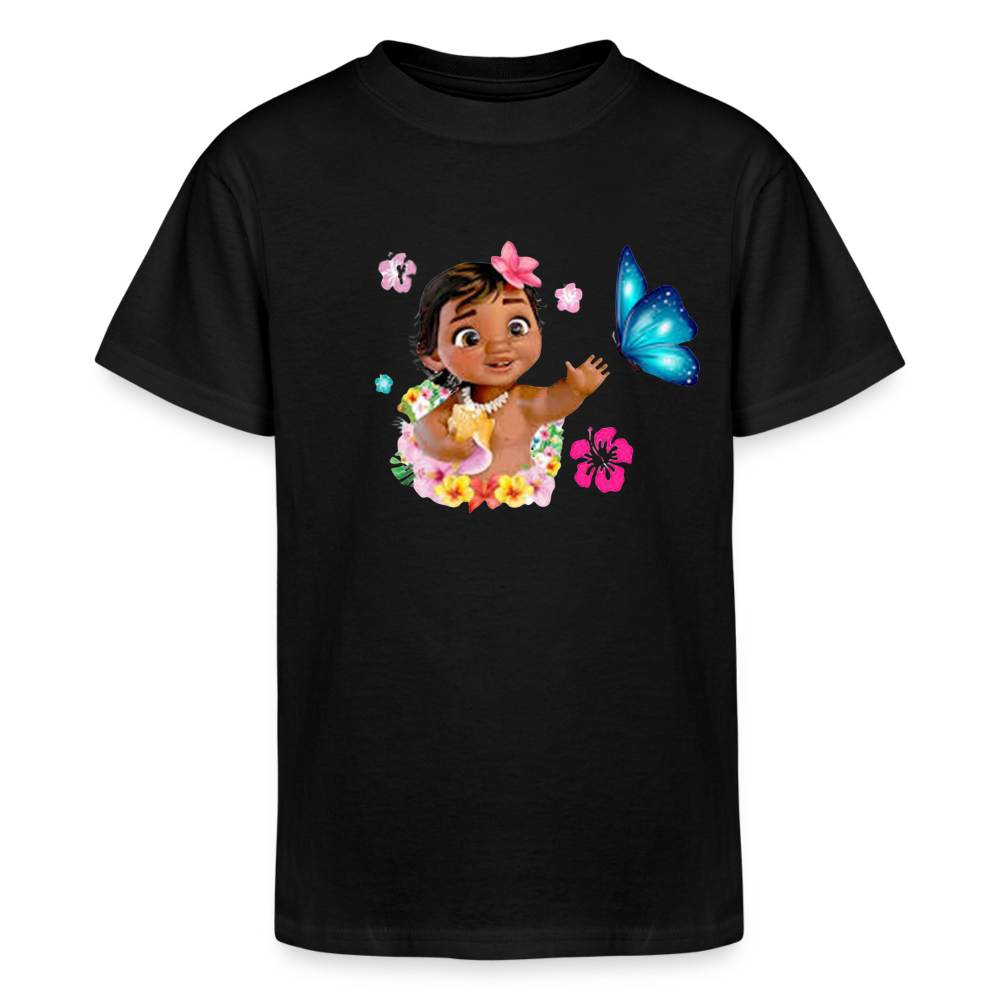 Kid Girls Champion Moana Baby Print T Shirt - black