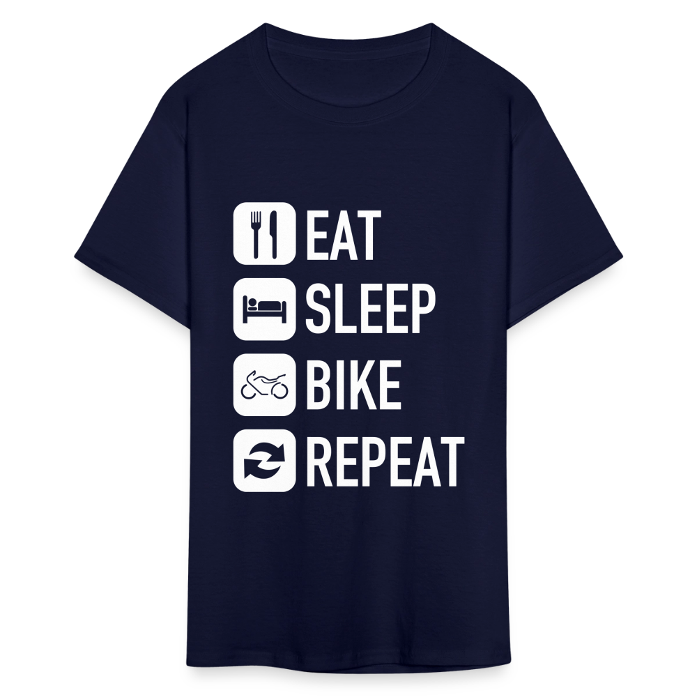 Unisex Classic Custom Sleep Repeat T Shirt - navy