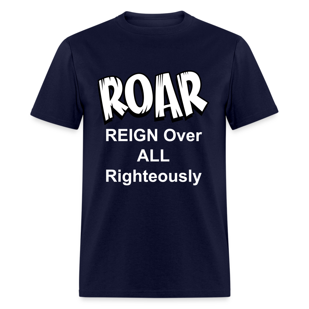 Unisex Classic ROAR T Shirt - navy