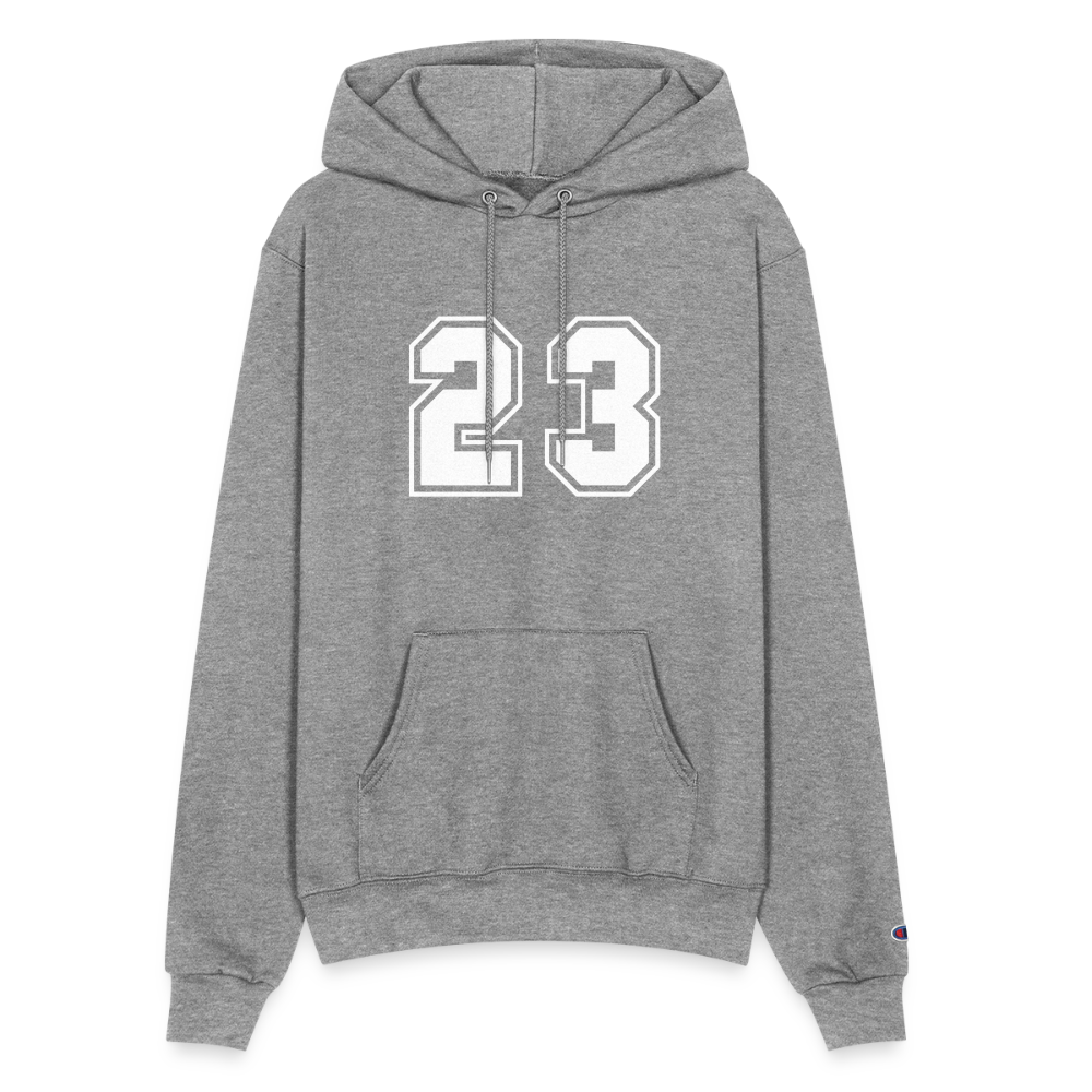 Men's Champion Powerblend Hoodie - heather gray