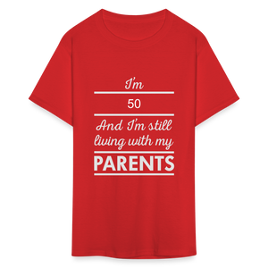 Unisex Classic 50 Print T Shirt - red