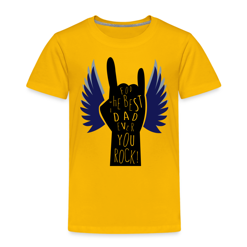 Unisex Premium Father's Day Print T Shirt - sun yellow